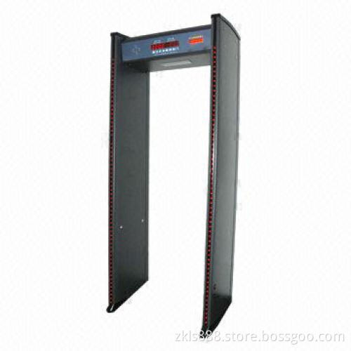 Walk-through Metal Detector with LED Alarm Light, 33 Zones and OEM Mark